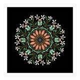 Floral Mandala | Black (Print Only) thumbnail