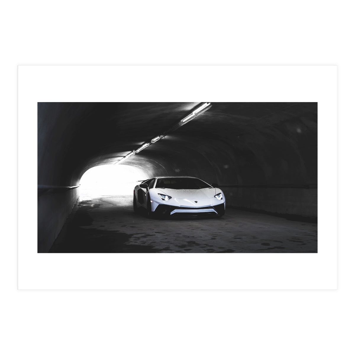 Supercar in tunnel (Print Only)