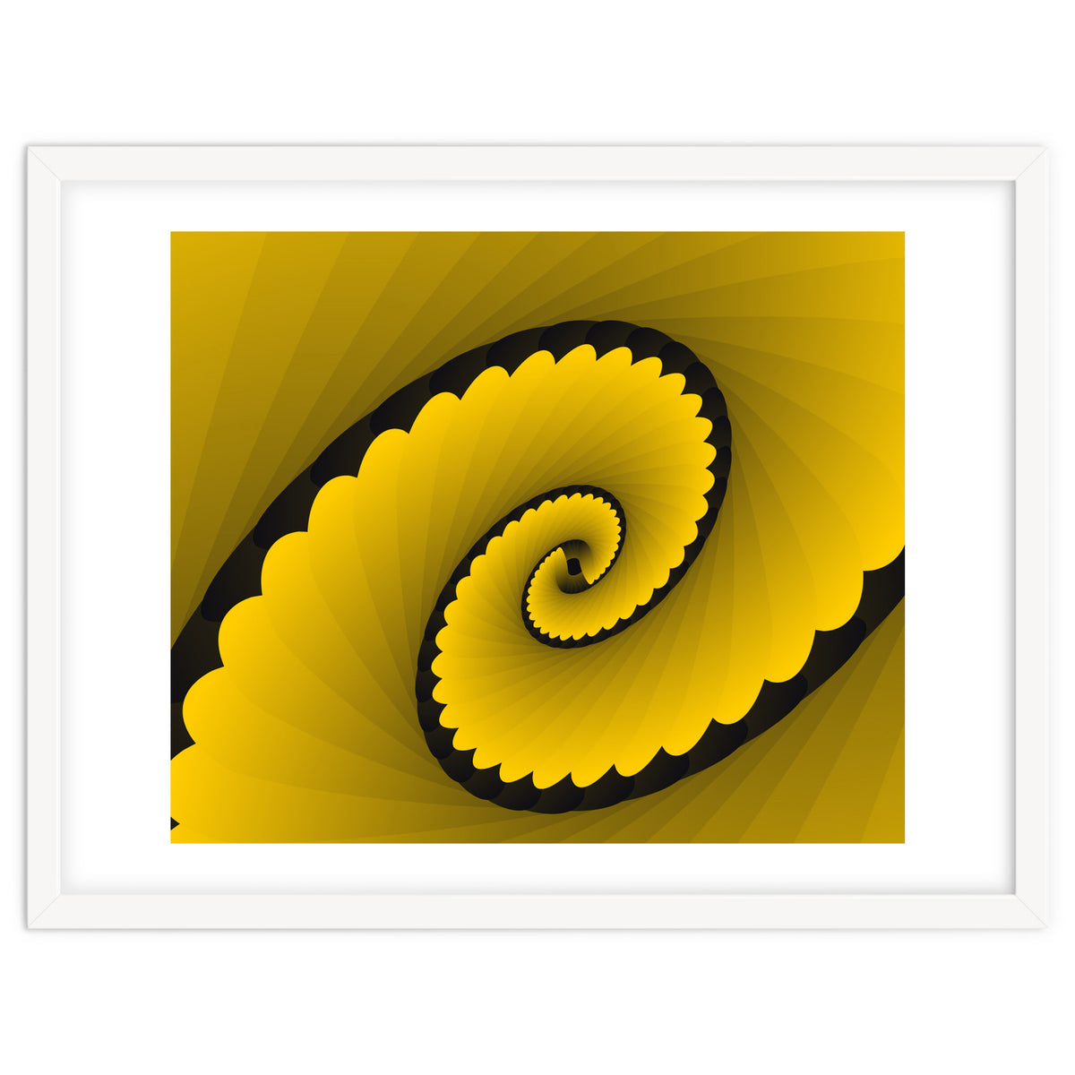 Abstract Floral Yellow