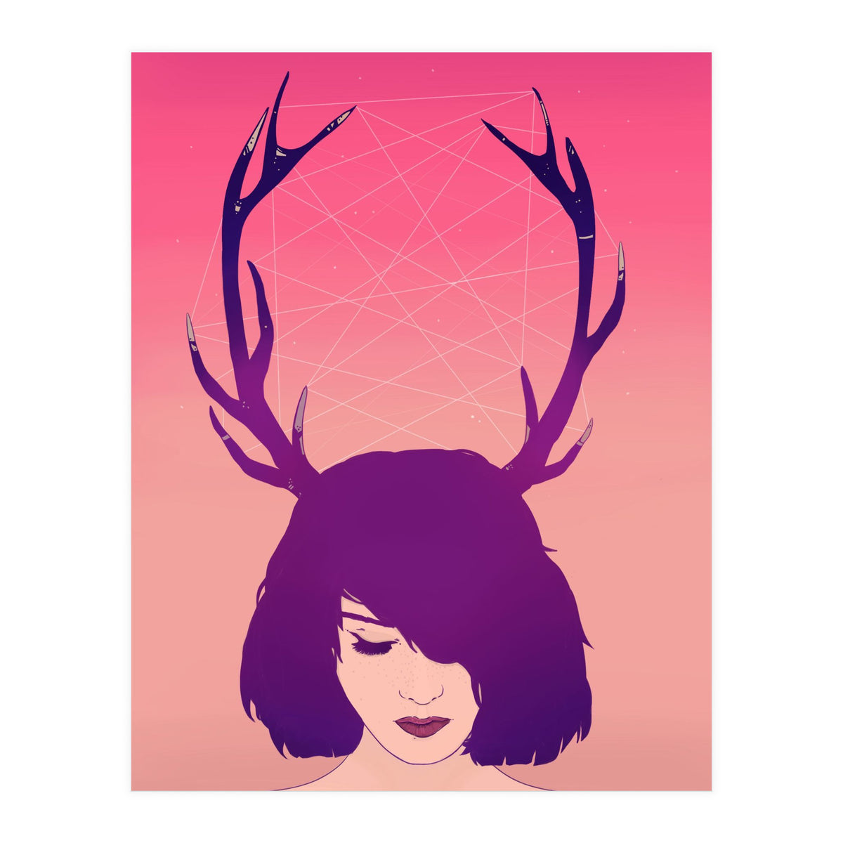 Jackalope Lady (Print Only)