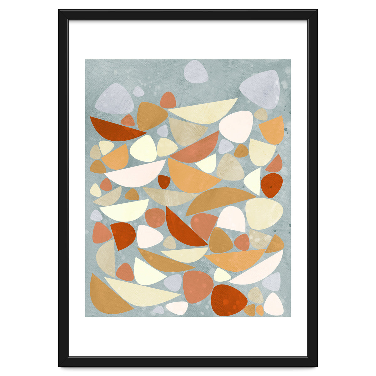 Sea Bed Orange Abstract