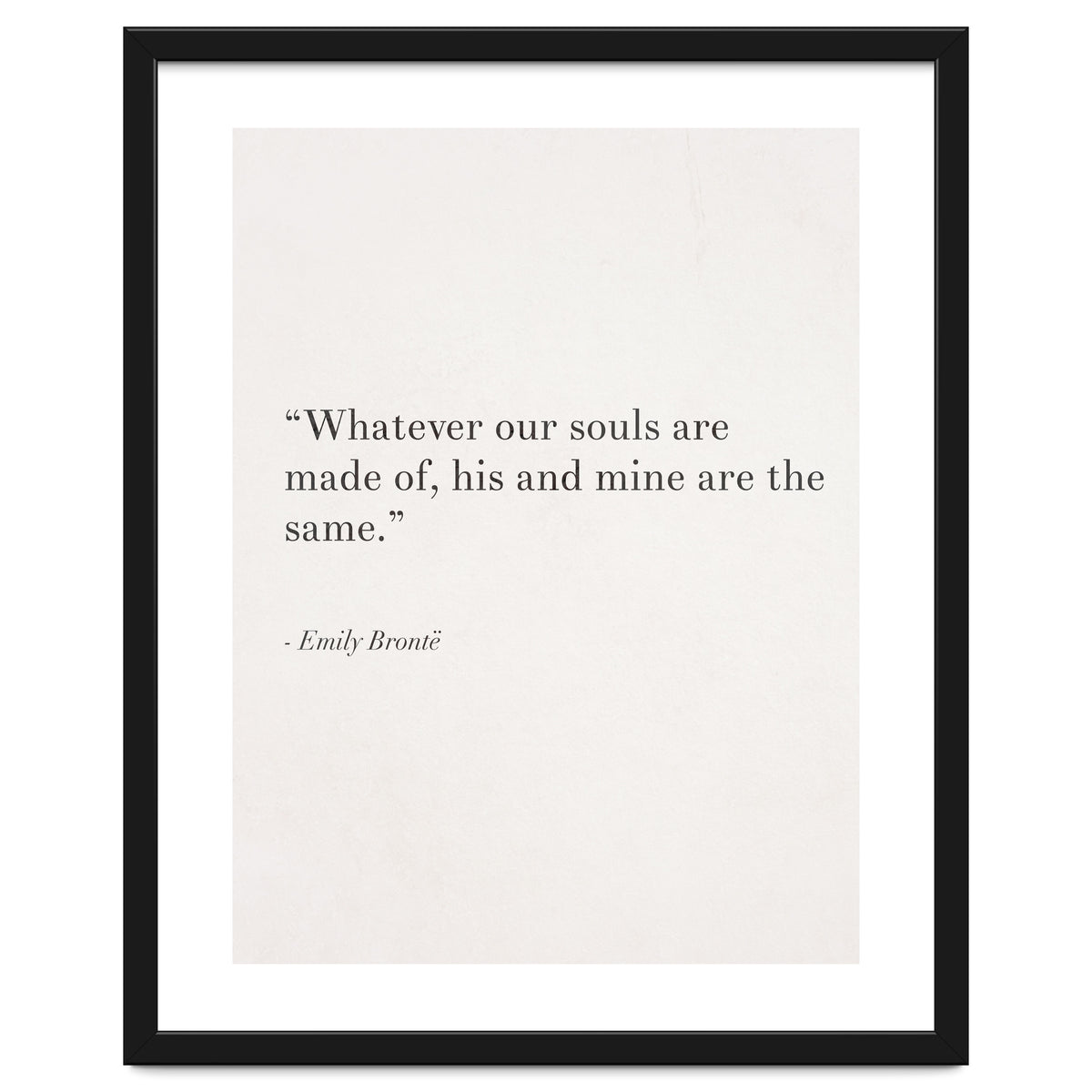 Whatever Our Souls Are Made Of By Bronte, White