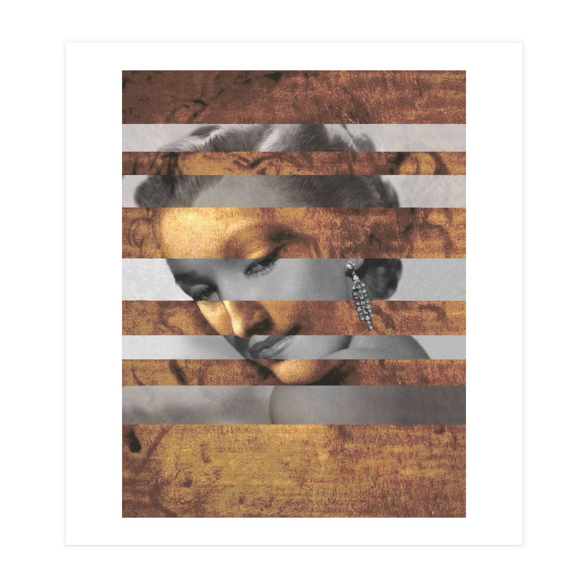 Leonardo's "Head of a Woman" & Marylin Monroe (Print Only)
