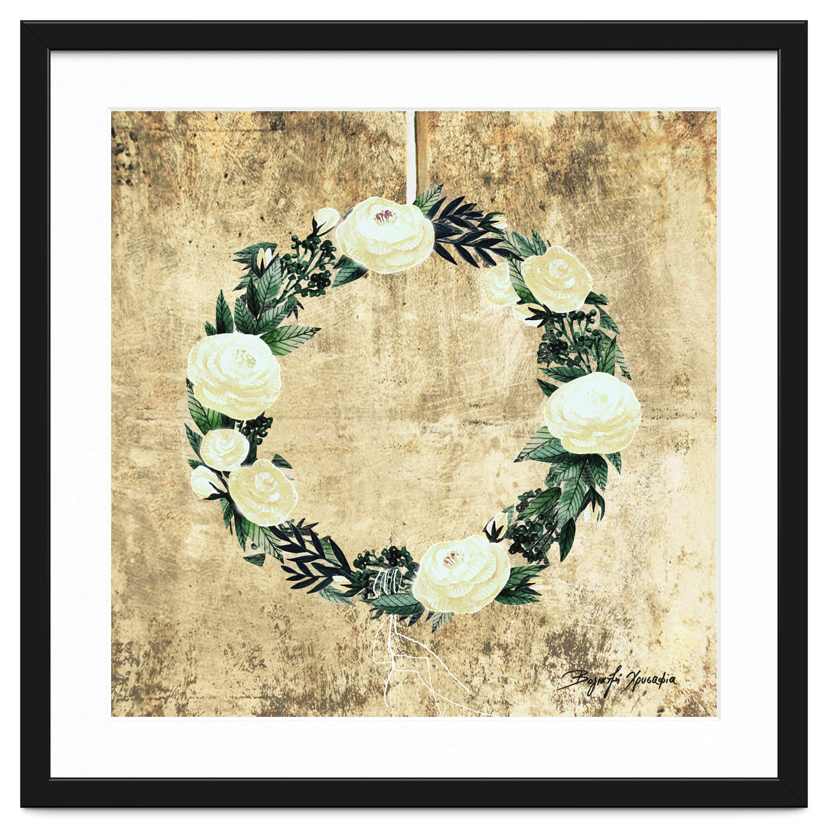 Wreath #White Flowers #Royal collection