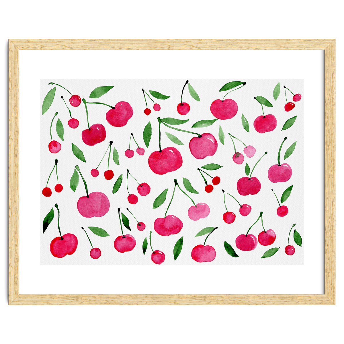 Pink cherry pattern