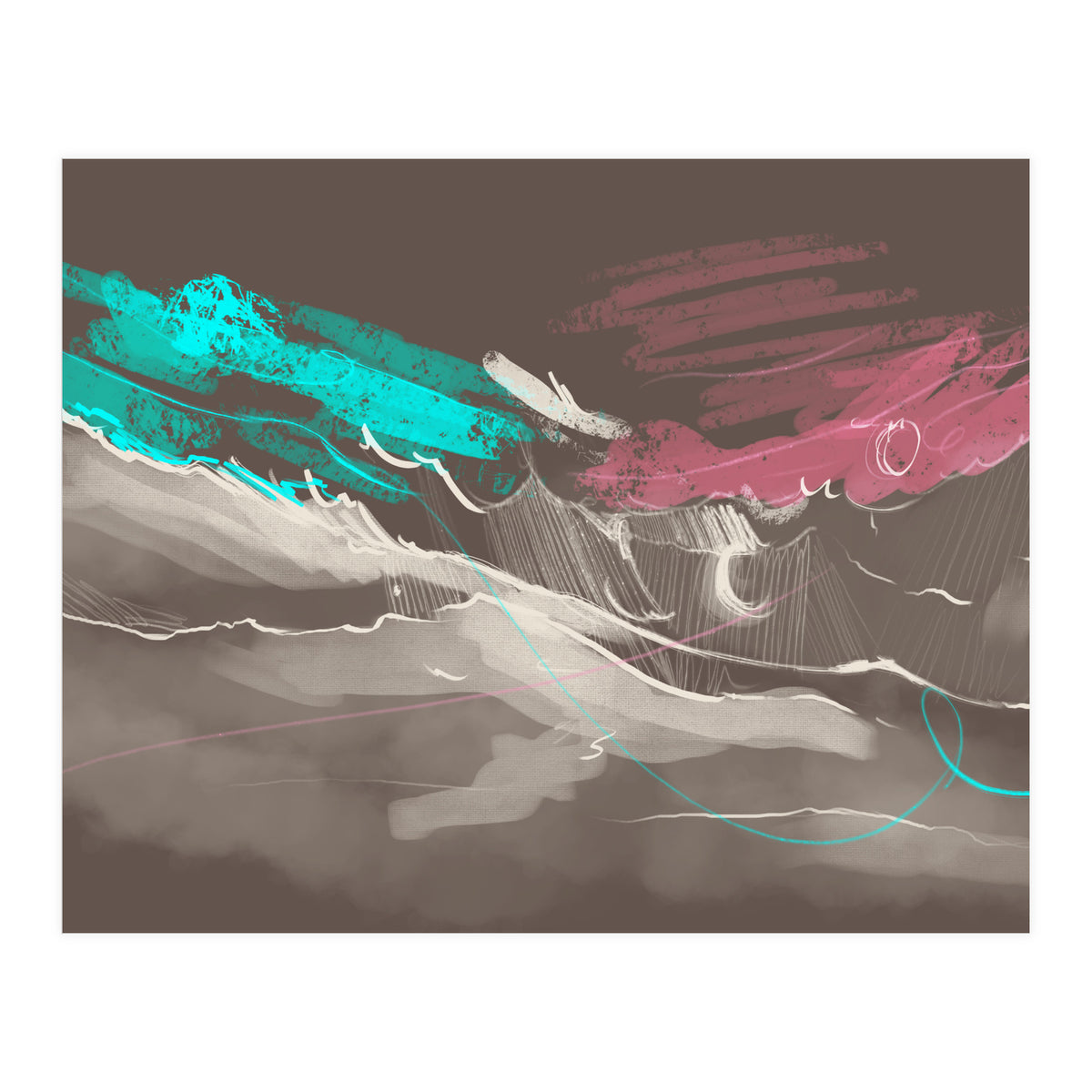 Teal in the sky (Print Only)