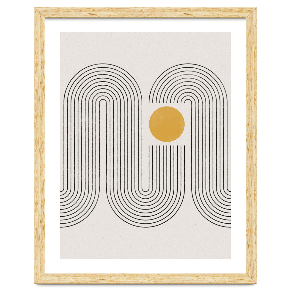 Mid-Century Modern No.22 - Woodblock Print