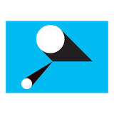 Geometric Shapes No. 46 - blue & black (Print Only) thumbnail