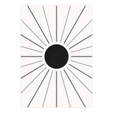 SUN IN LINES - BLACK (Print Only) thumbnail