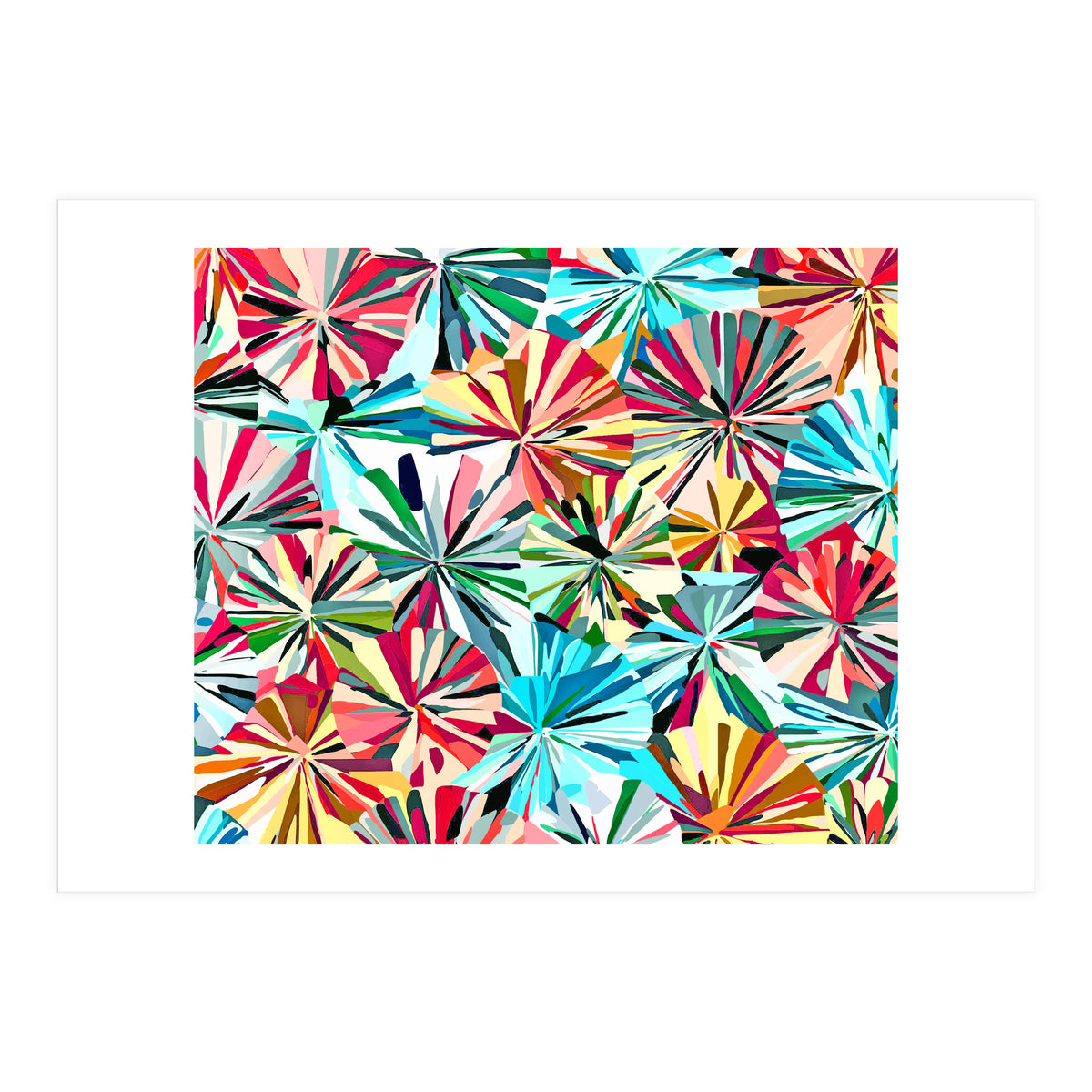 Paper Fans Abstract (Print Only)