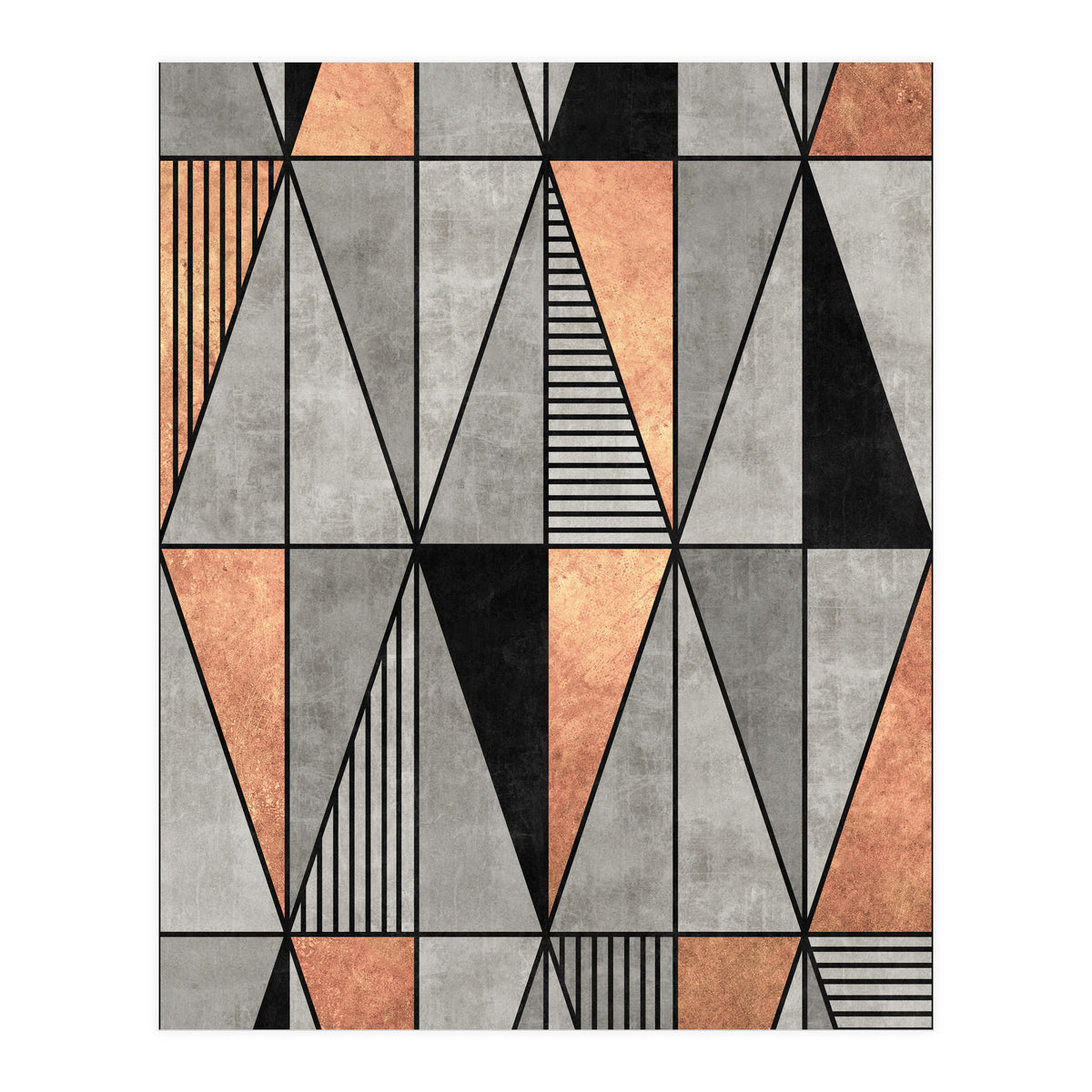 Concrete and Copper Triangles (Print Only)
