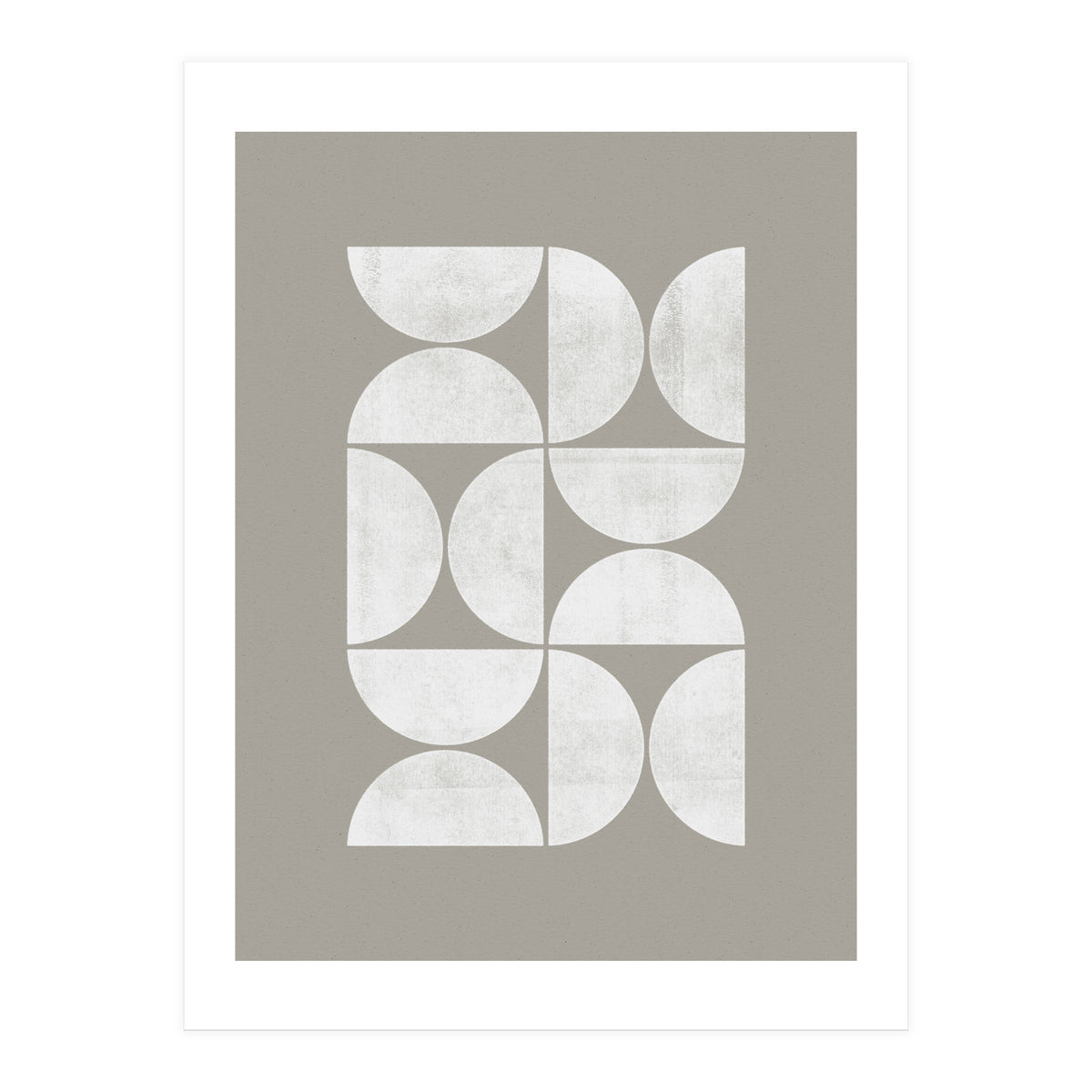 Mid-Century Modern No.17 - Woodblock Print (Print Only)