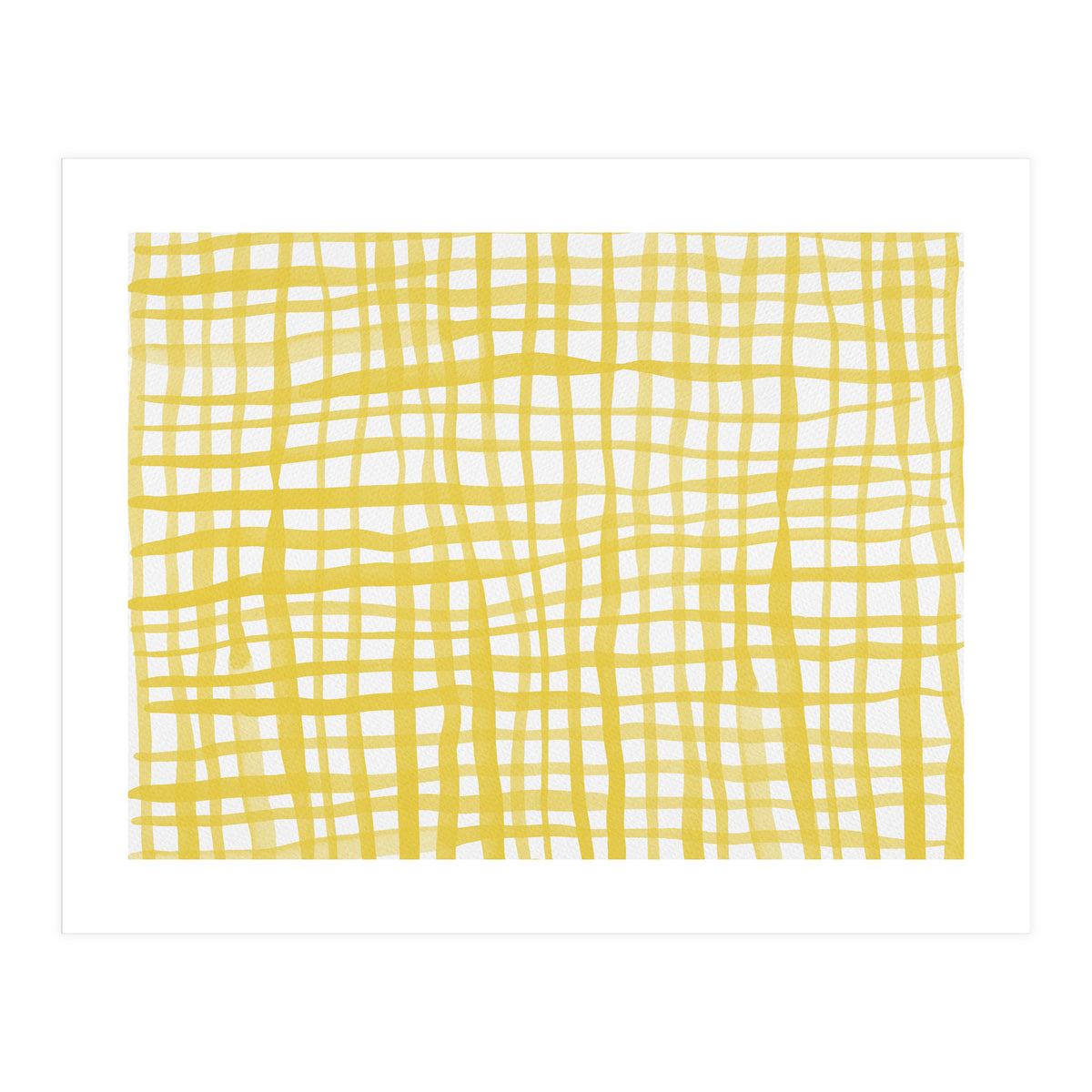 Yellow Gingham (Print Only)