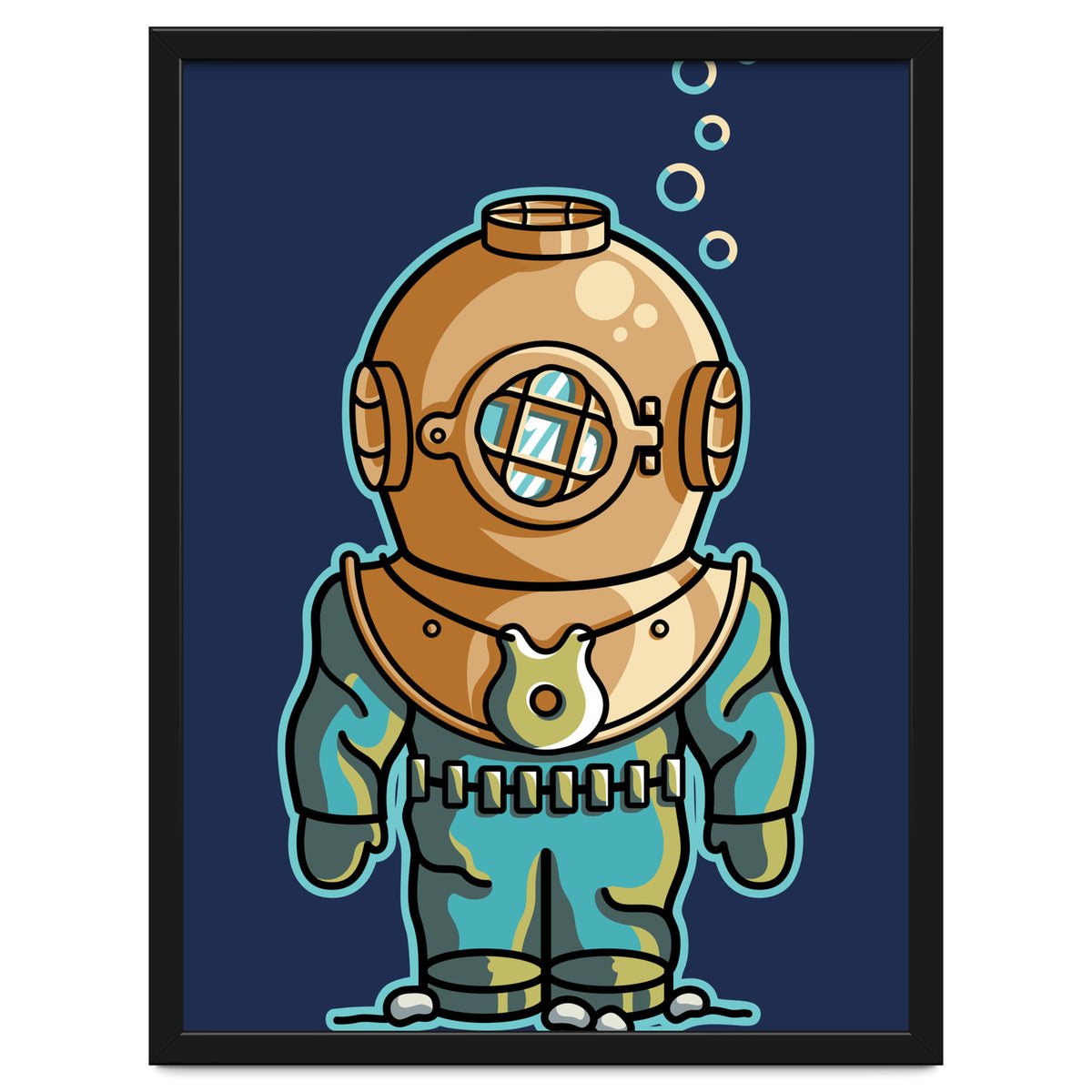 Cute Deep Sea Diver