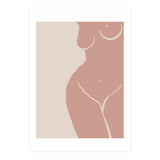 Female nude closeup line-a (Print Only) thumbnail