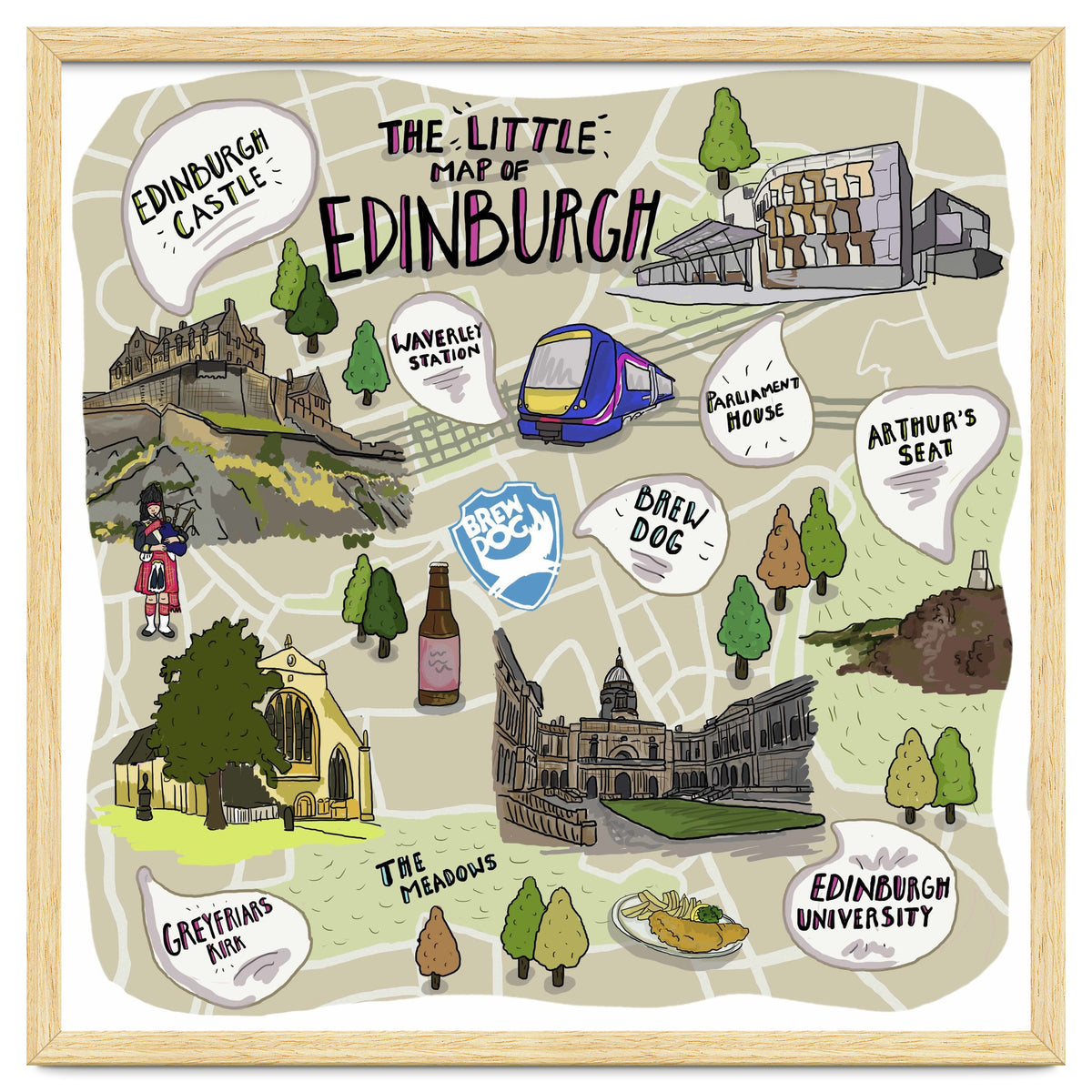 The Little Map of Edinburgh
