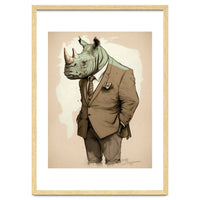 Dapper Rhino Fashion Sketch