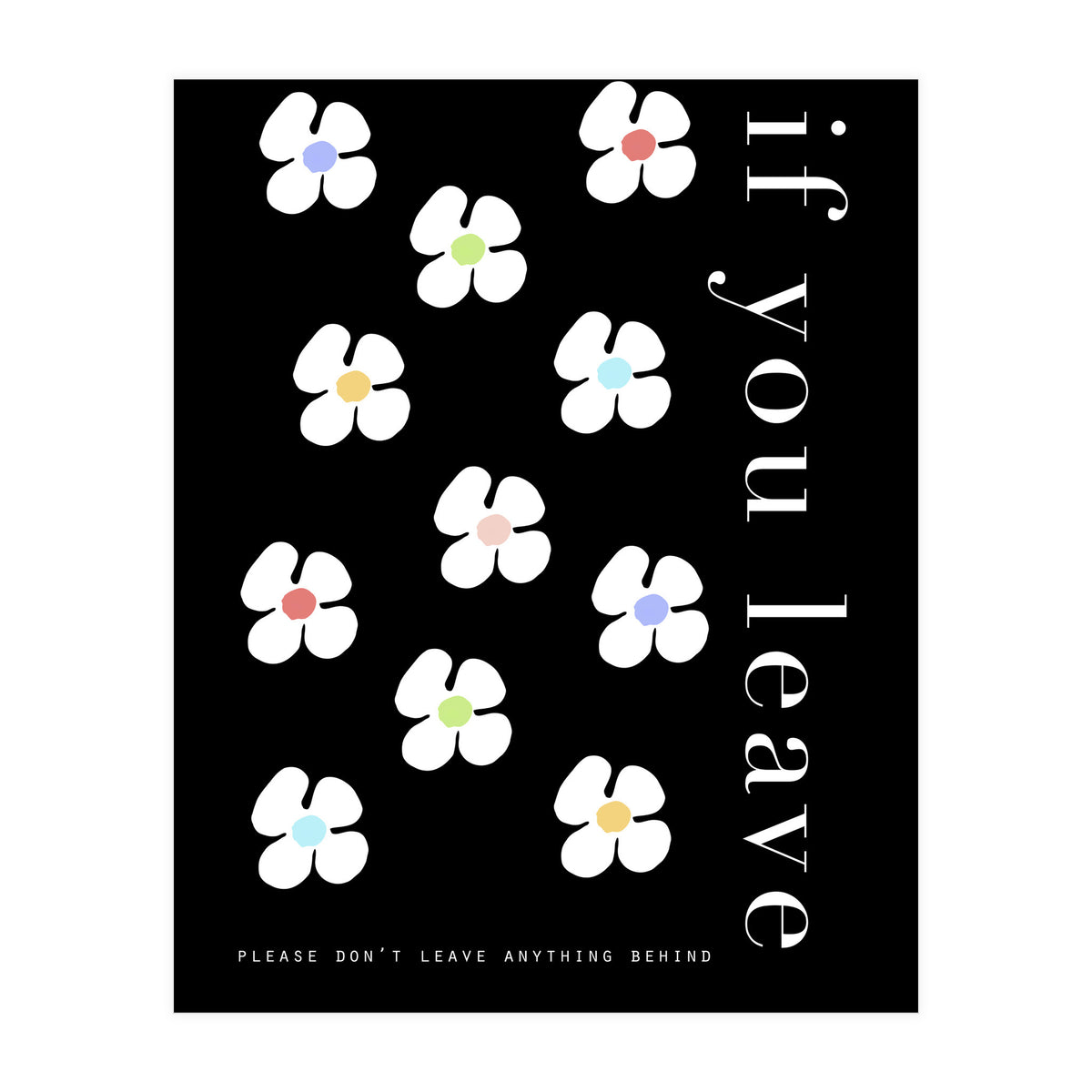 If you leave (Print Only)