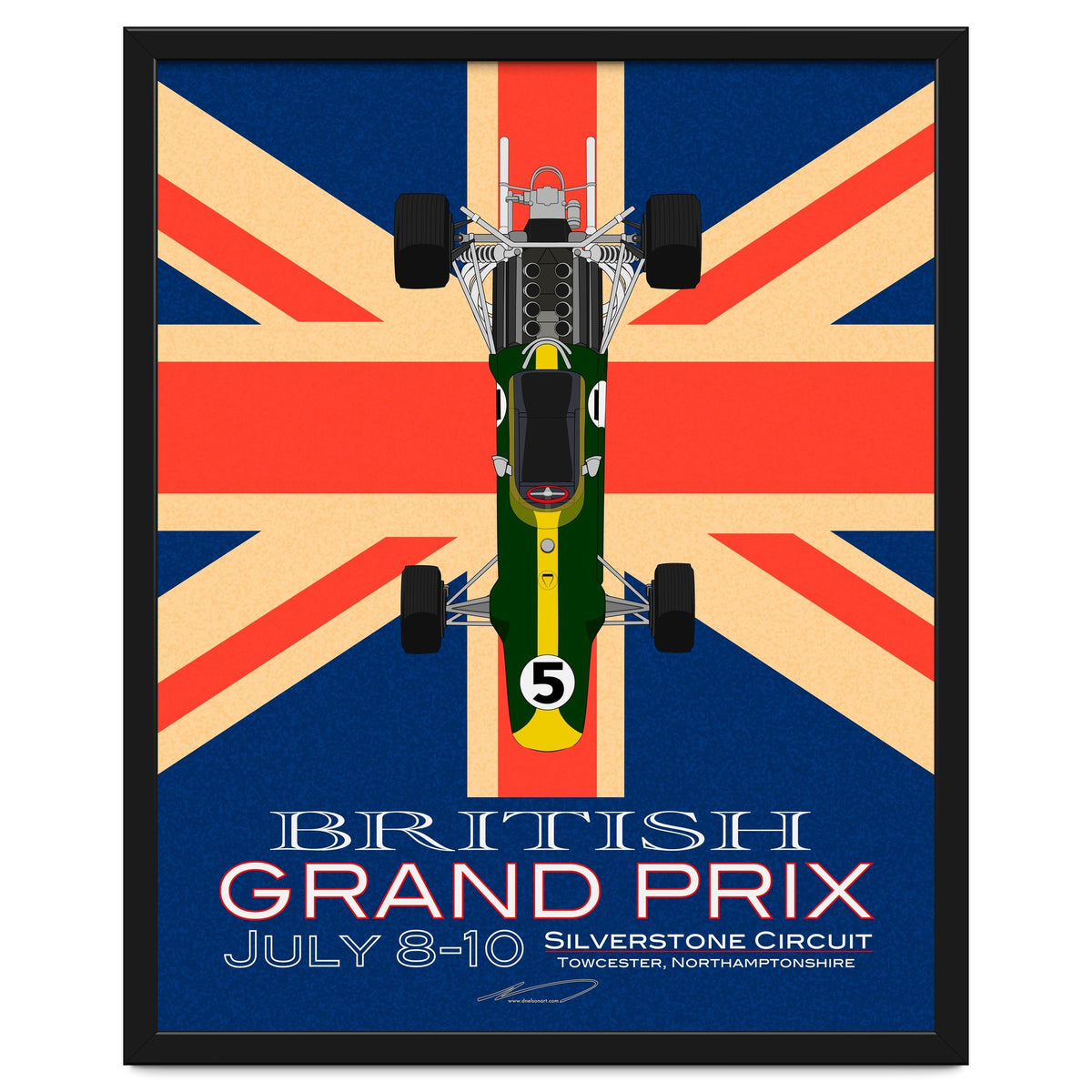 British Grand Prix poster