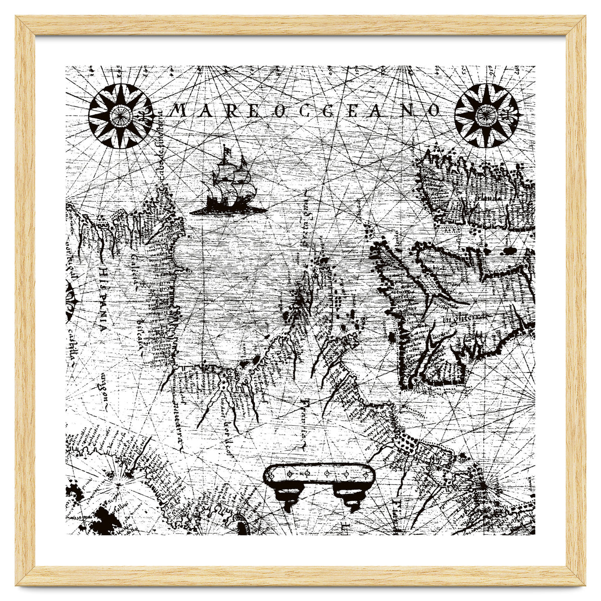 Antique Mercant Map
