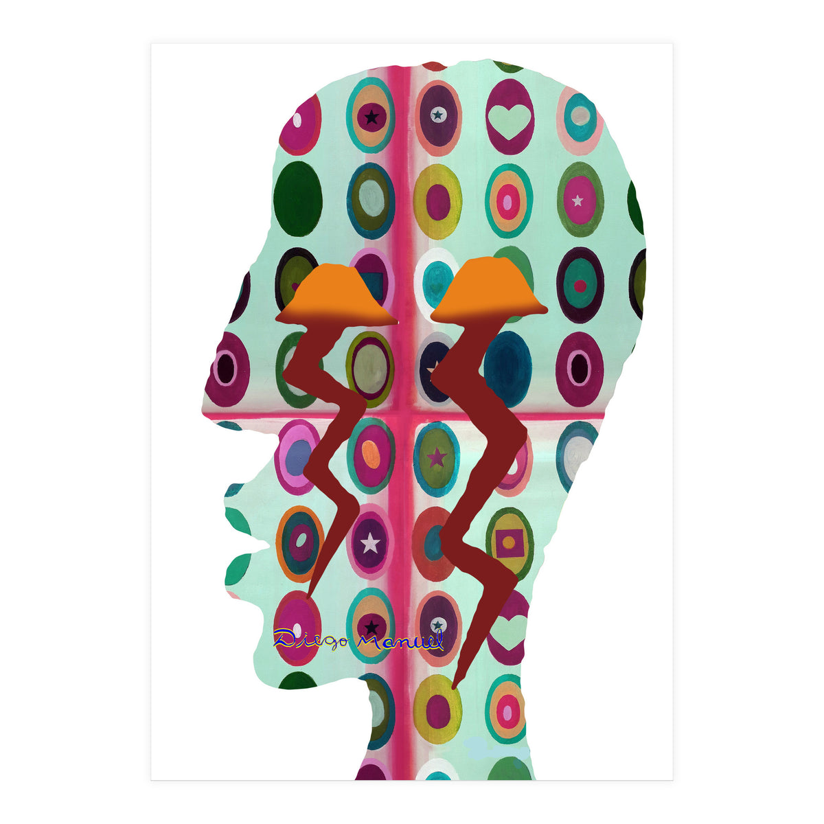 Perfil Con Rayos 10 (Print Only)