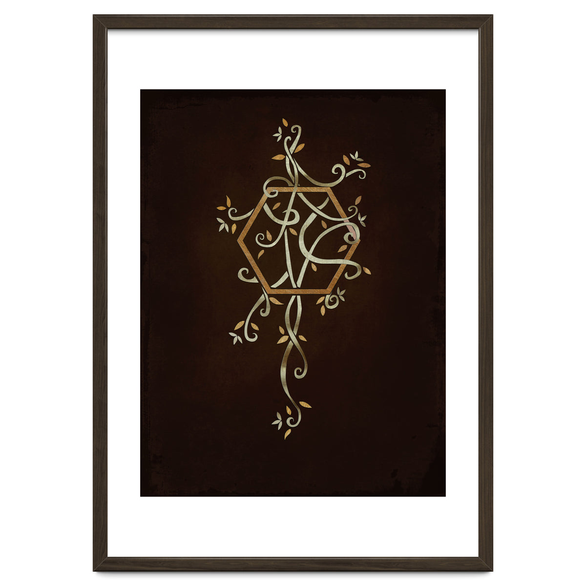 Flowering golden hexagon