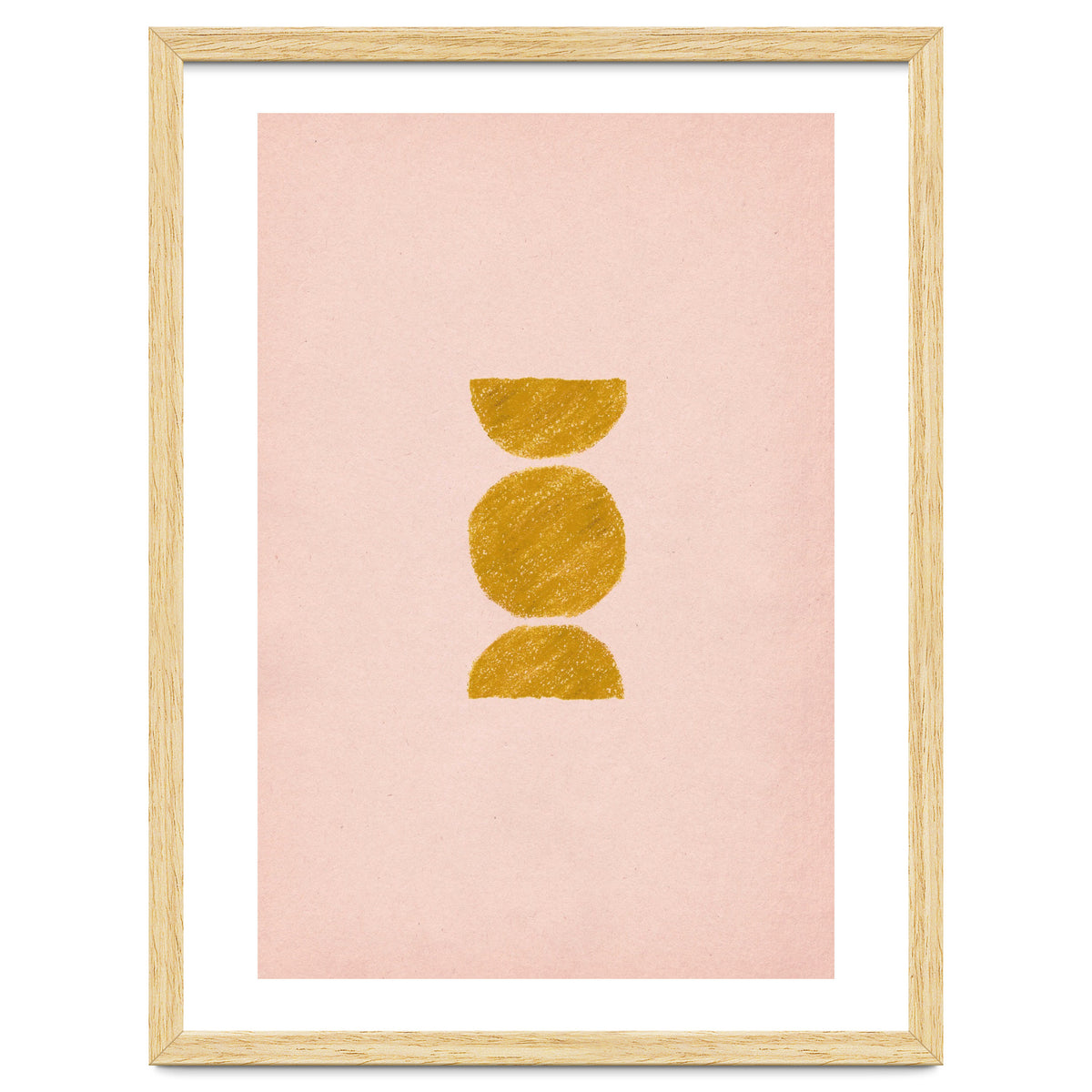 Pink and rust minimalist shapes