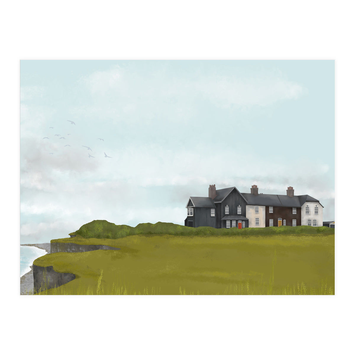 Houses By The Sea (Print Only)