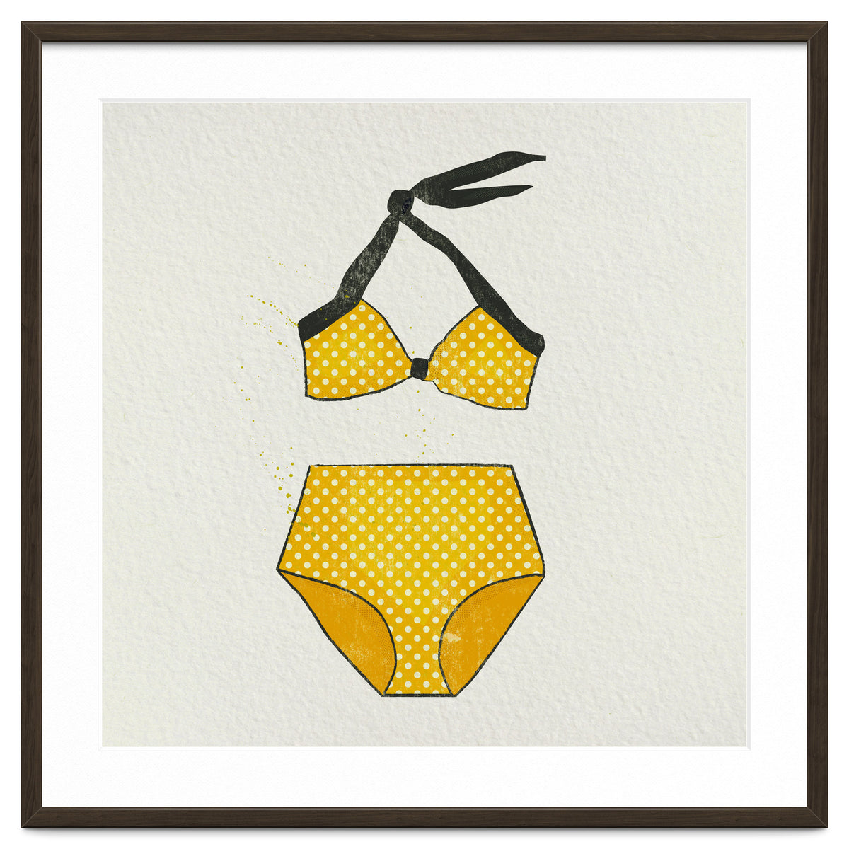 Yellow polka dot bikini