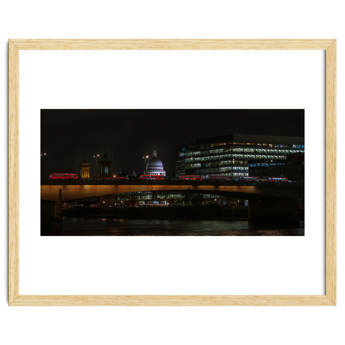St Pauls & London Bridge photoraphed from the Southbank.