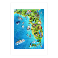Florida Illustrated Map (Print Only)