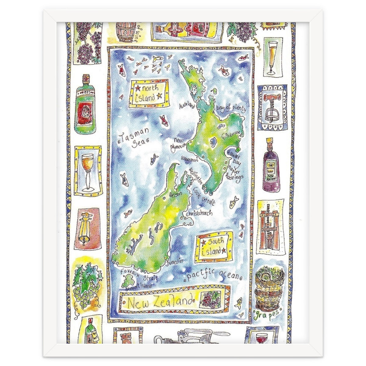 A wine map of New Zealand