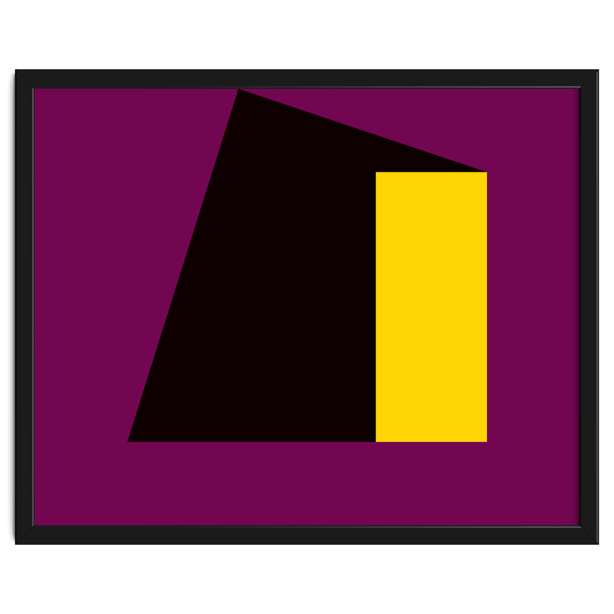 Geometric Shapes No. 55 - purple & yellow