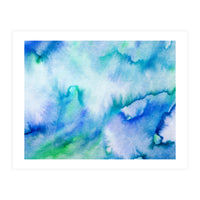 Watercolor turquoise tie-dye (Print Only)