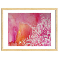 Abstract mandala tye-die - pink