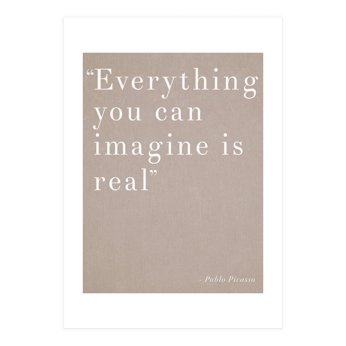 Everything You Can Imagine By Picasso (Print Only)