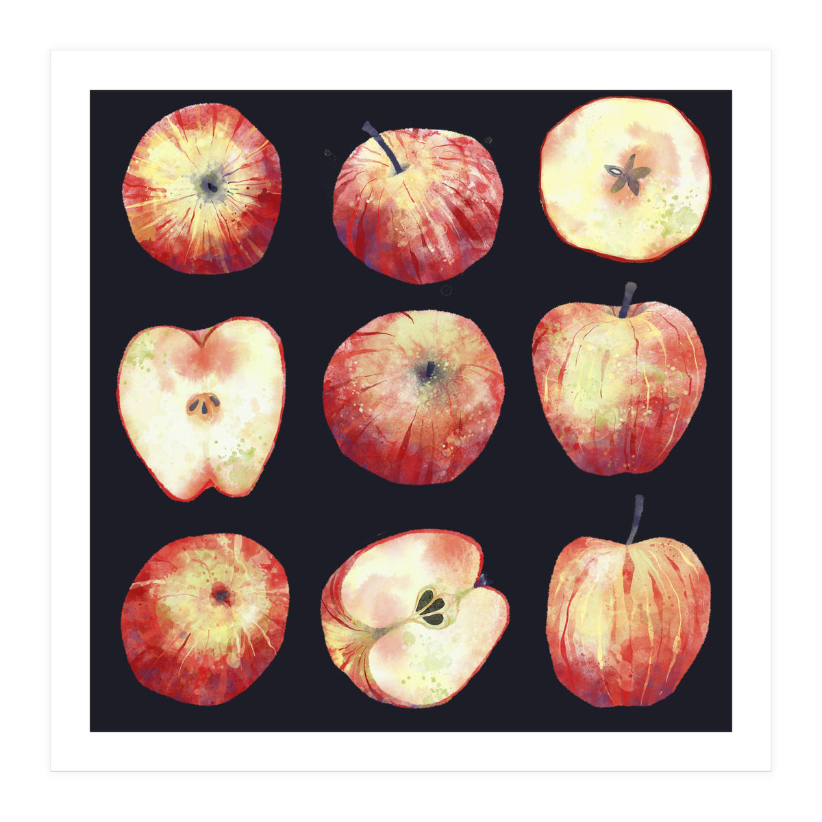 Apples Dark (Print Only)