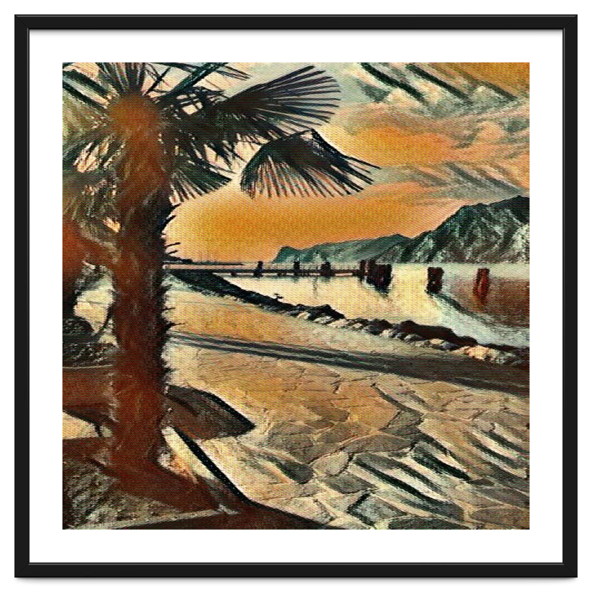 End of the day on Lake Garda, Italy.