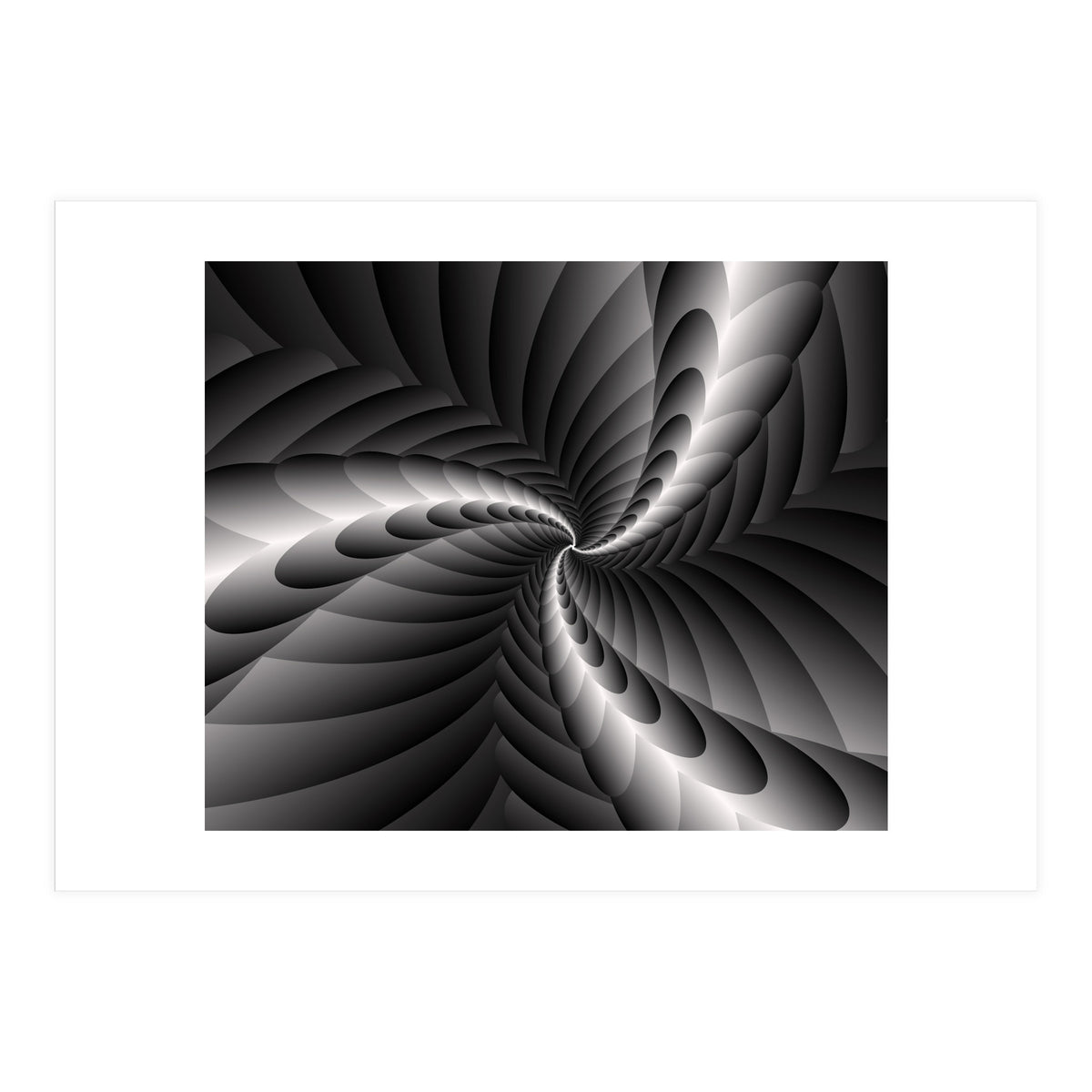 Black & White Fractal (Print Only)