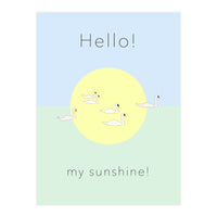 Hello! my sunshine! - Swan moon and Sun (Print Only)