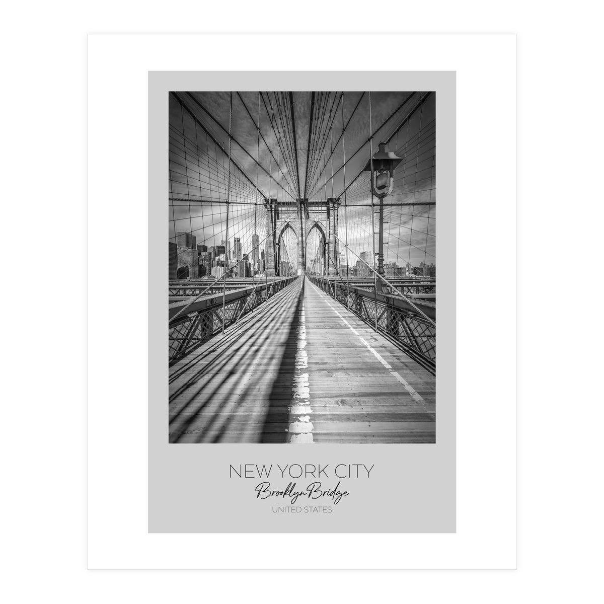 In focus: NEW YORK CITY Brooklyn Bridge (Print Only)
