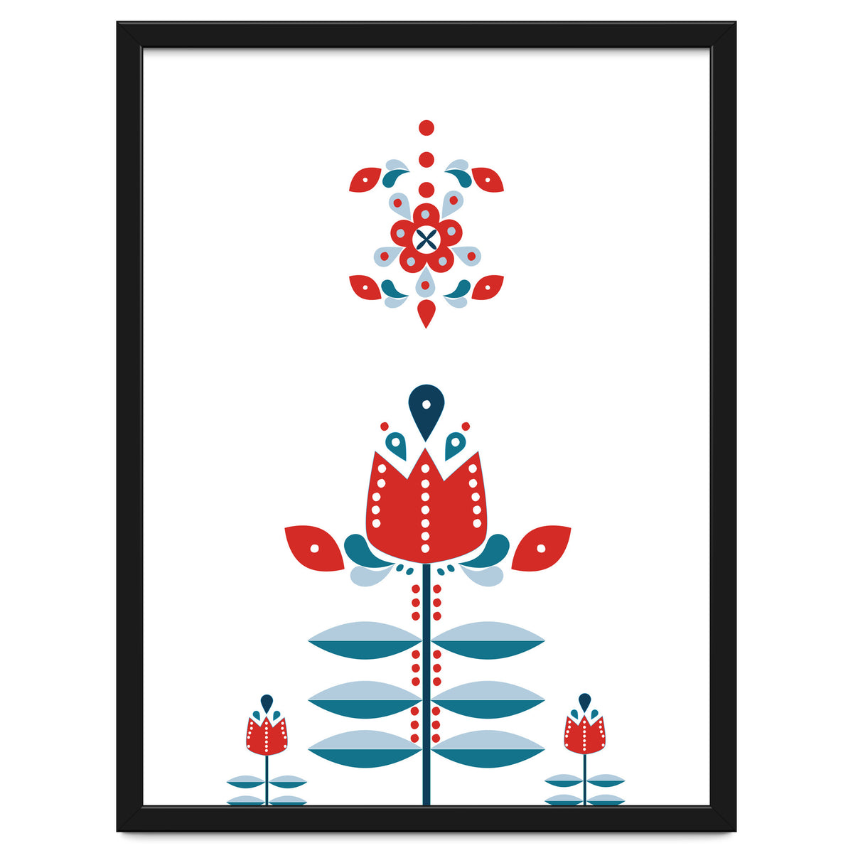 Scandinavian Folk Flowers