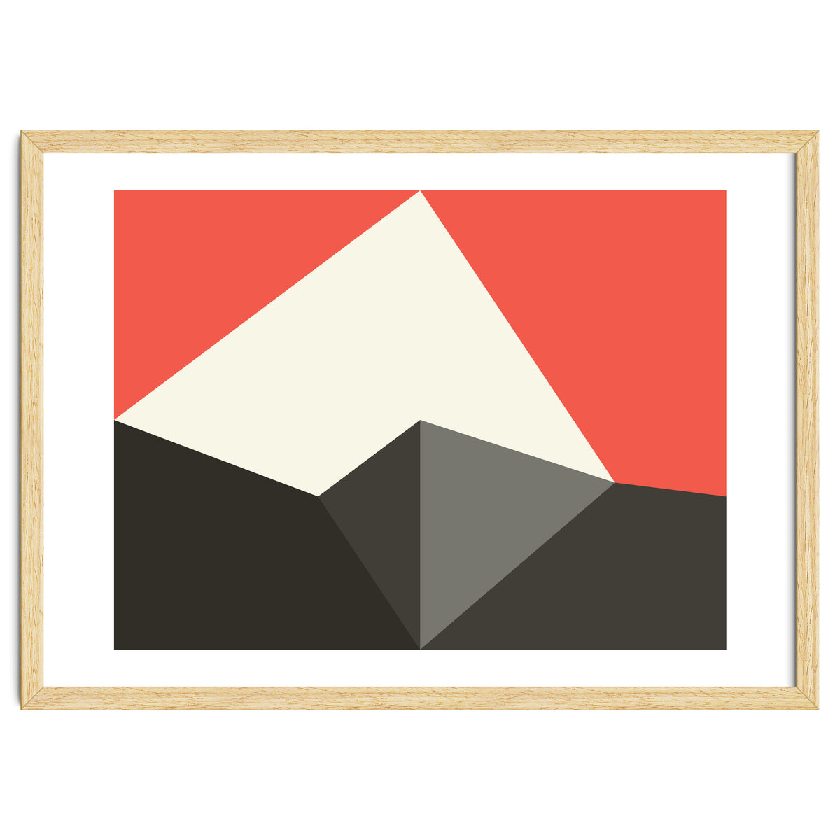 Geometric Shapes No. 77 - pink & grey