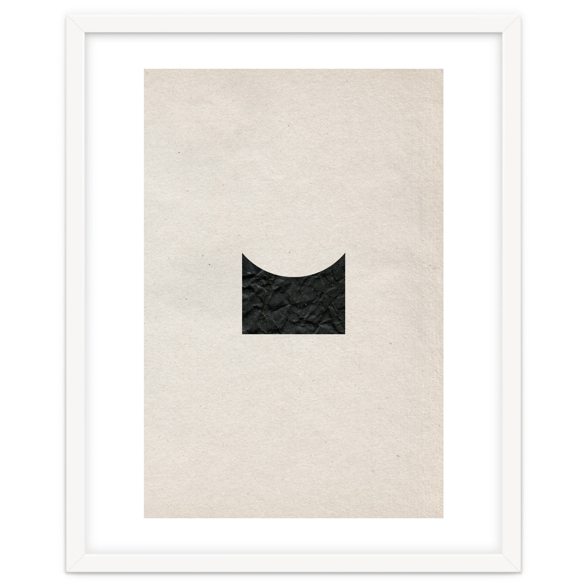 Cut black shape on grey