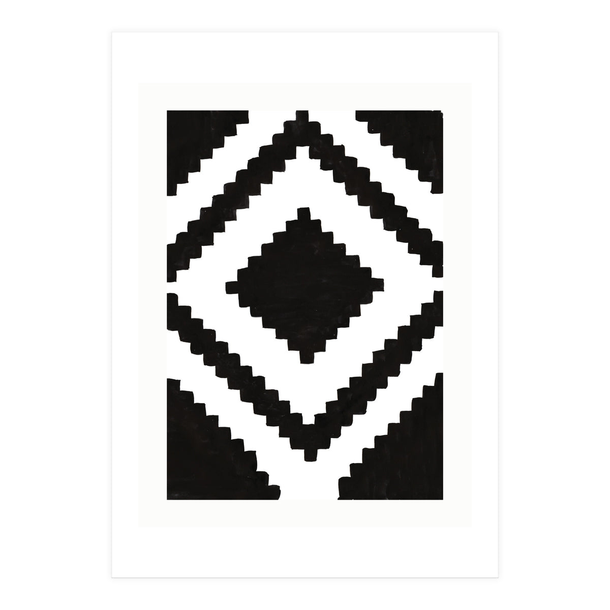 Patterns Aztec Black (Print Only)