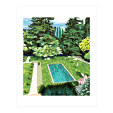 Life's Better Poolside | Vacation Travel Holiday Resort Swim | Architecture Summer Landscape (Print Only) thumbnail