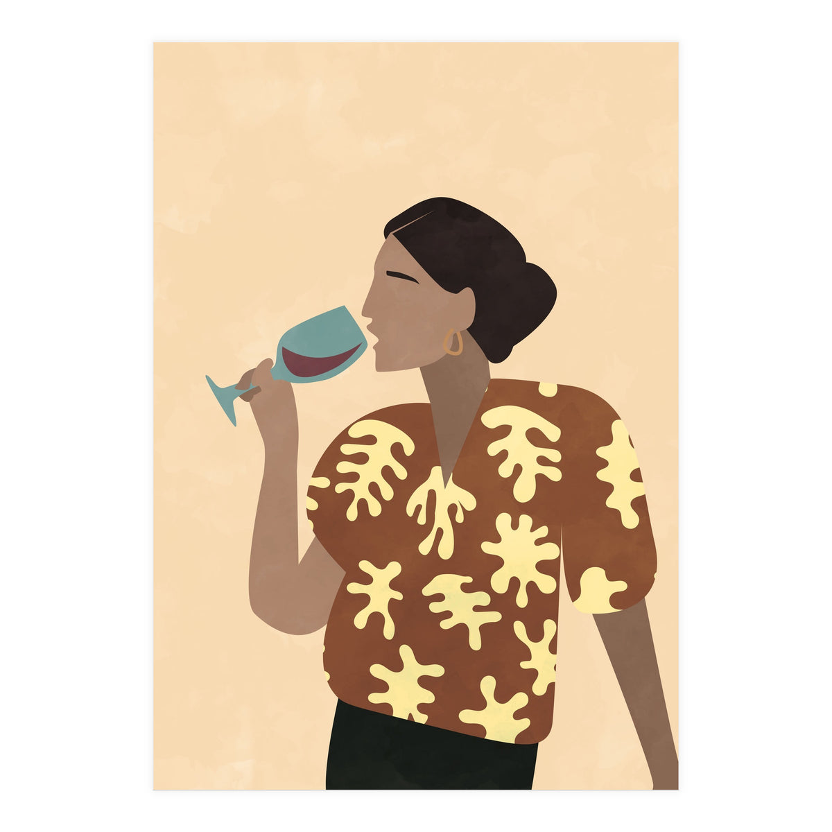 Mid Century Modern Woman (Print Only)