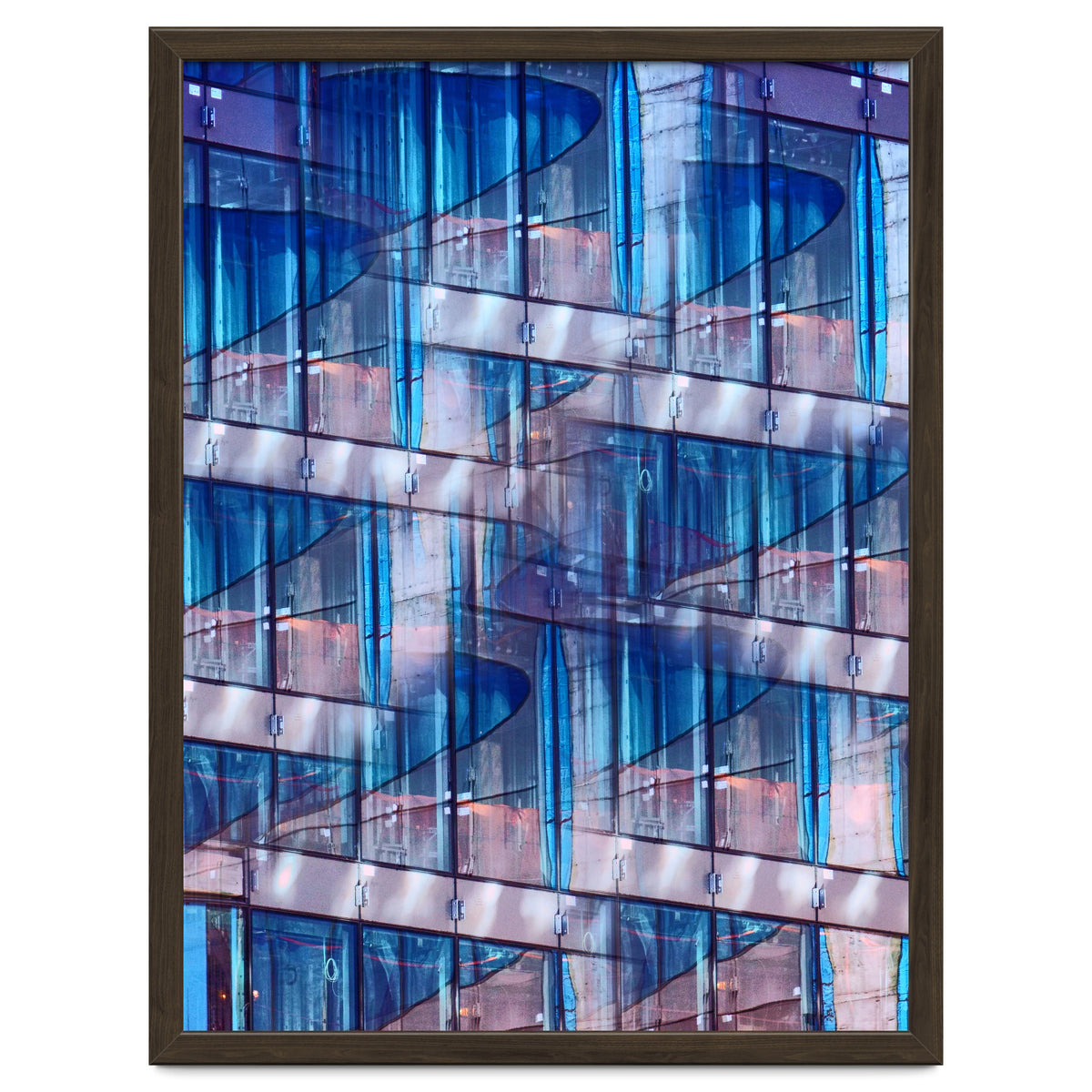 Blue Skyscraper Abstract