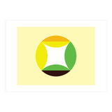 Geometric Shapes No. 21 - yellow, green & orange (Print Only) thumbnail