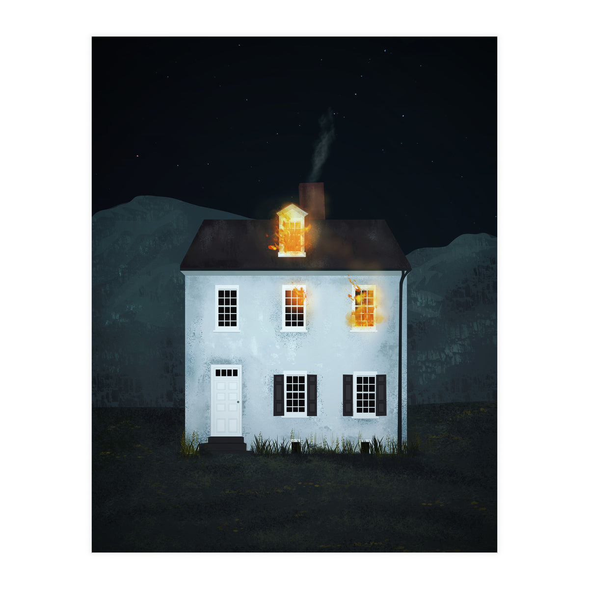 Burning House (Print Only)
